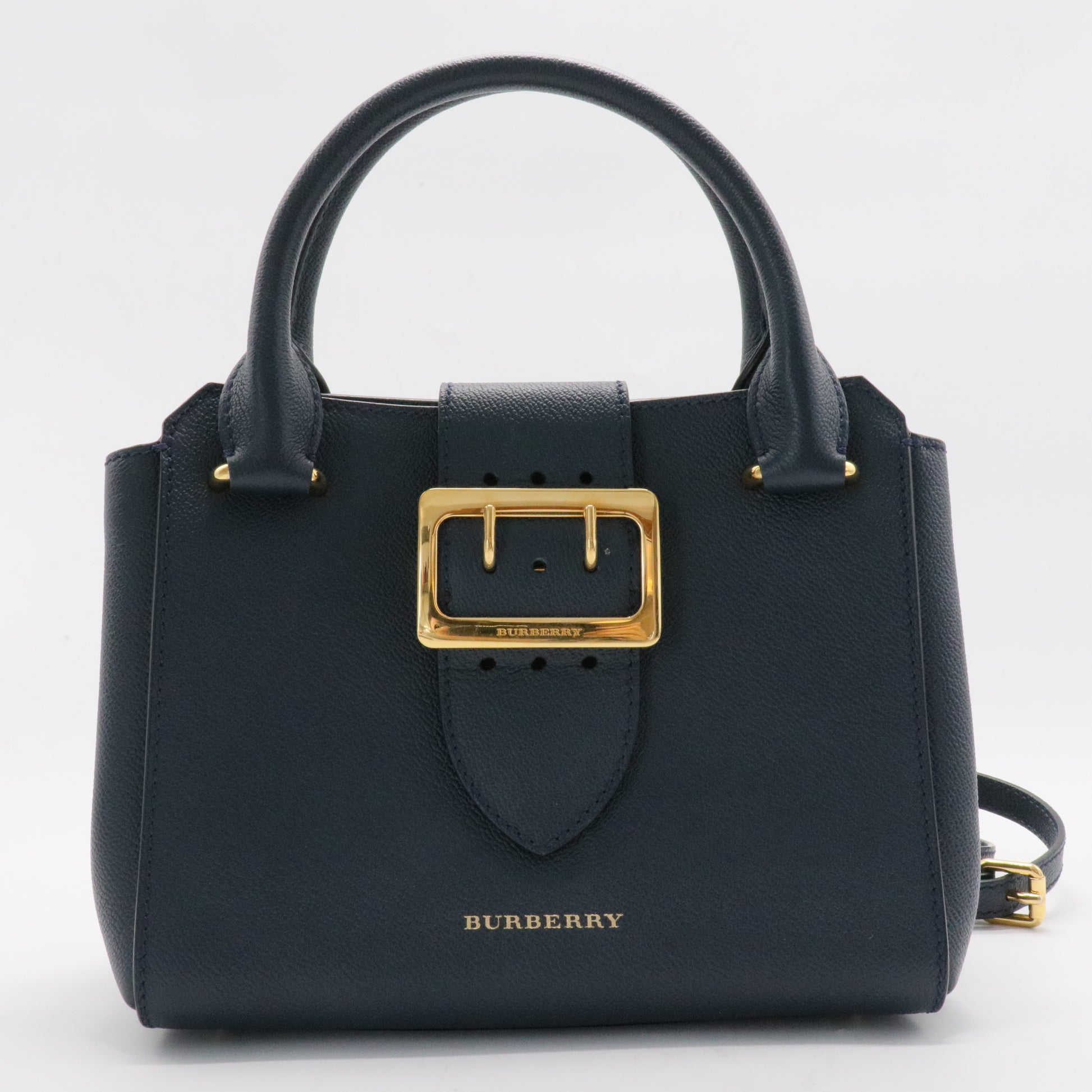 Buckle Tote Leather Small