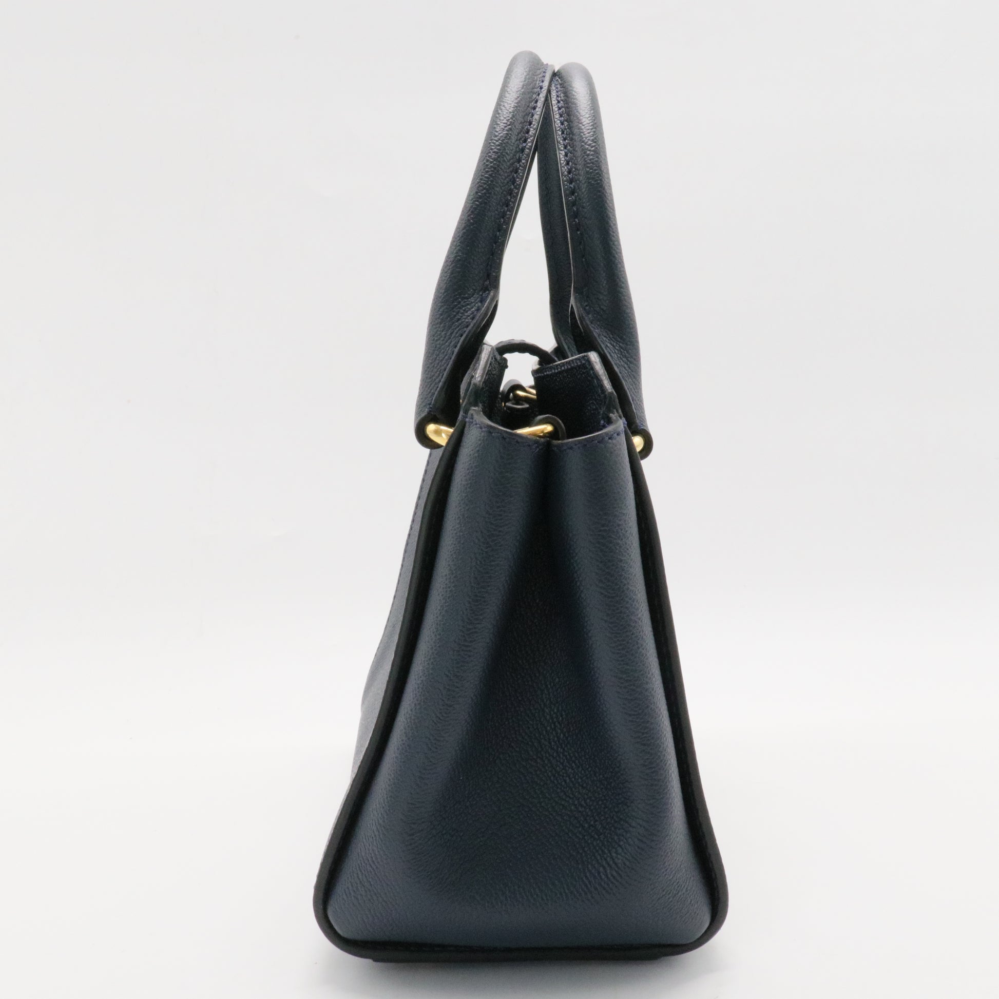 Buckle Tote Leather Small