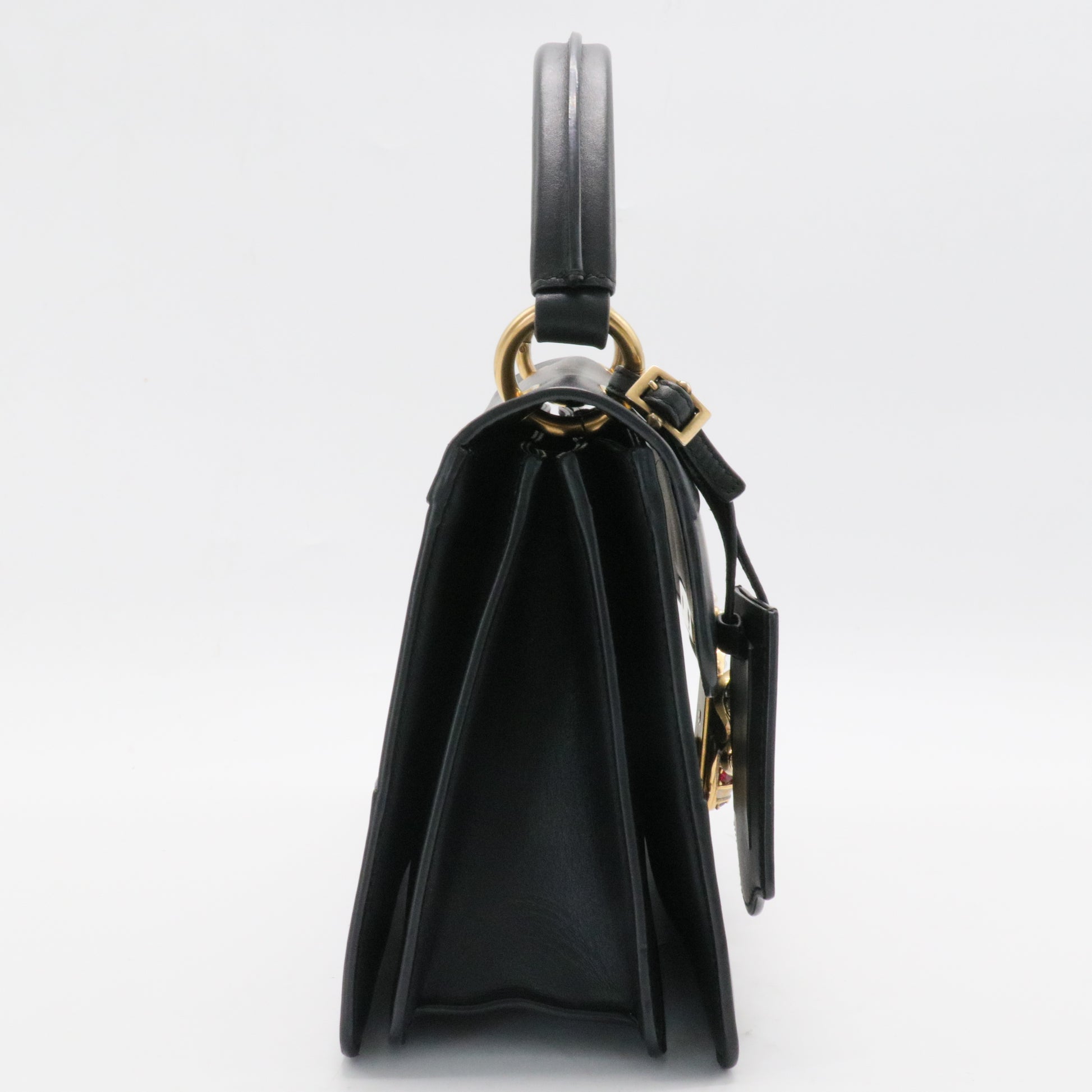Queen Margaret Top Handle Bag Leather Small