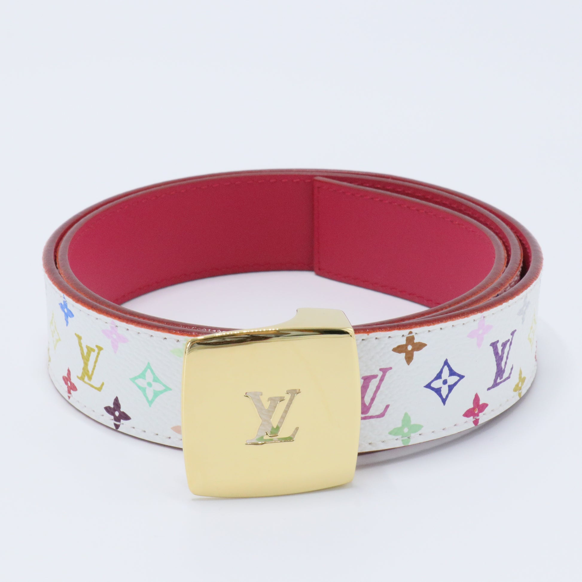 LV Cut Reversible Belt Monogram Multicolor