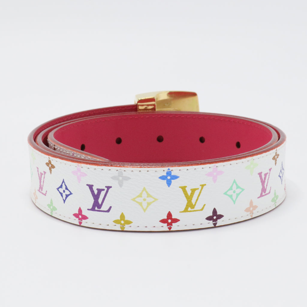 LV Cut Reversible Belt Monogram Multicolor