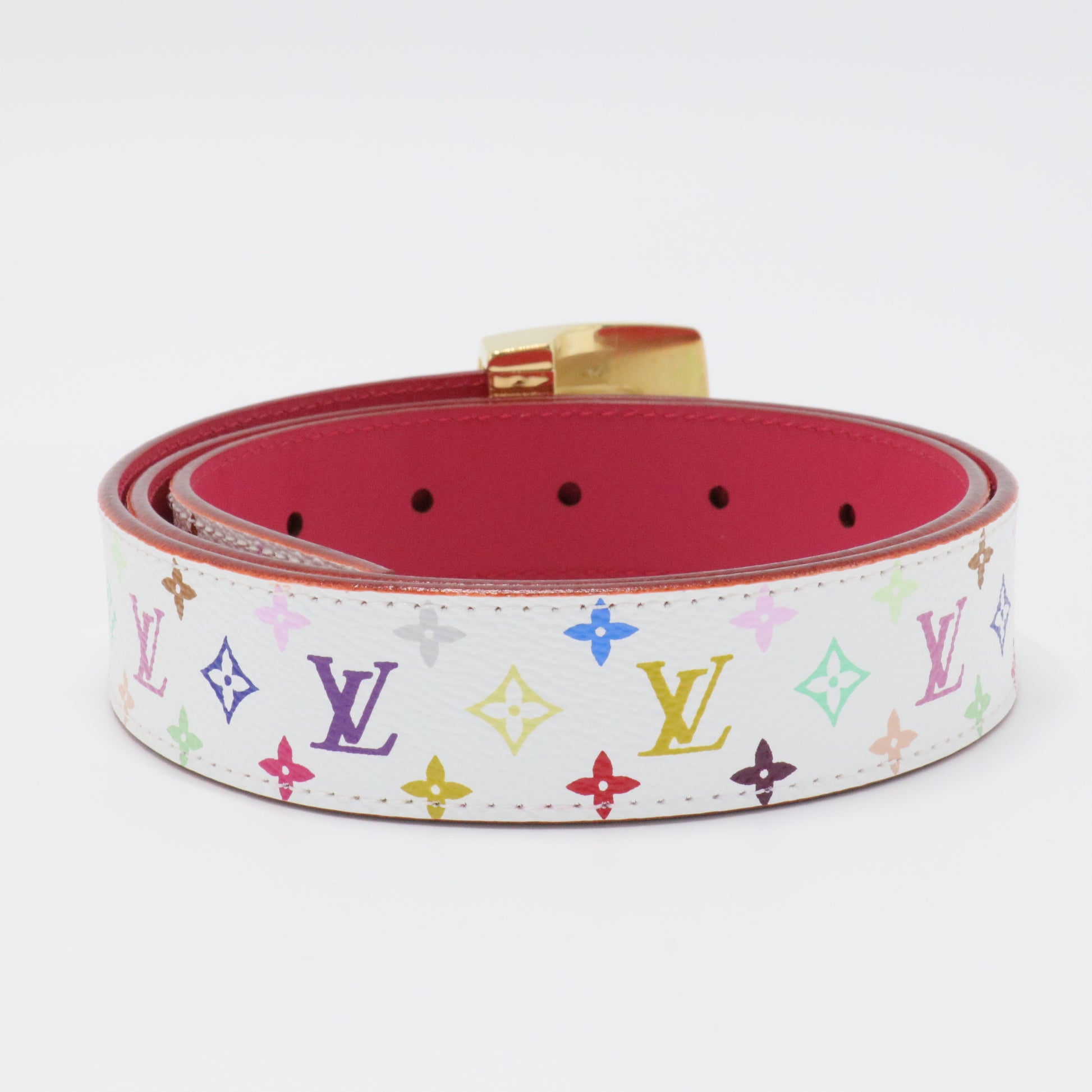 LV Cut Reversible Belt Monogram Multicolor