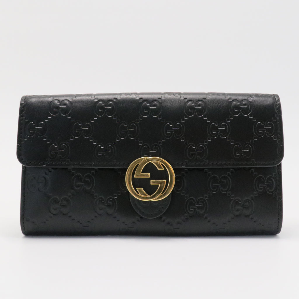 Icon Continental Wallet Guccissima Leather