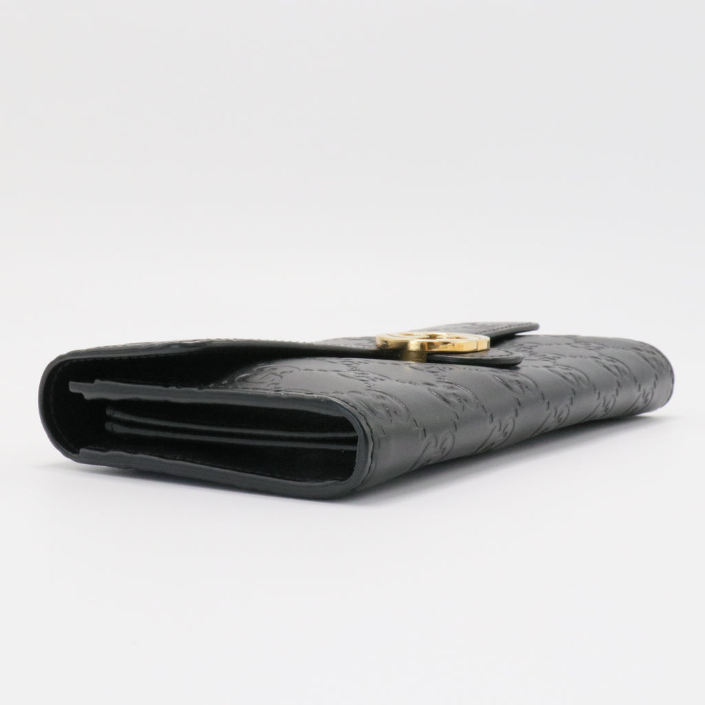 Icon Continental Wallet Guccissima Leather