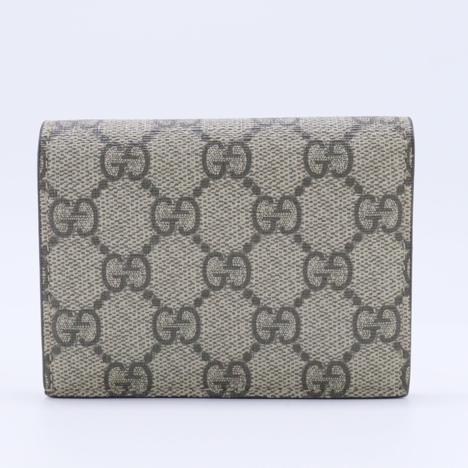 Cherries Flap Card Case Guccissima Leather