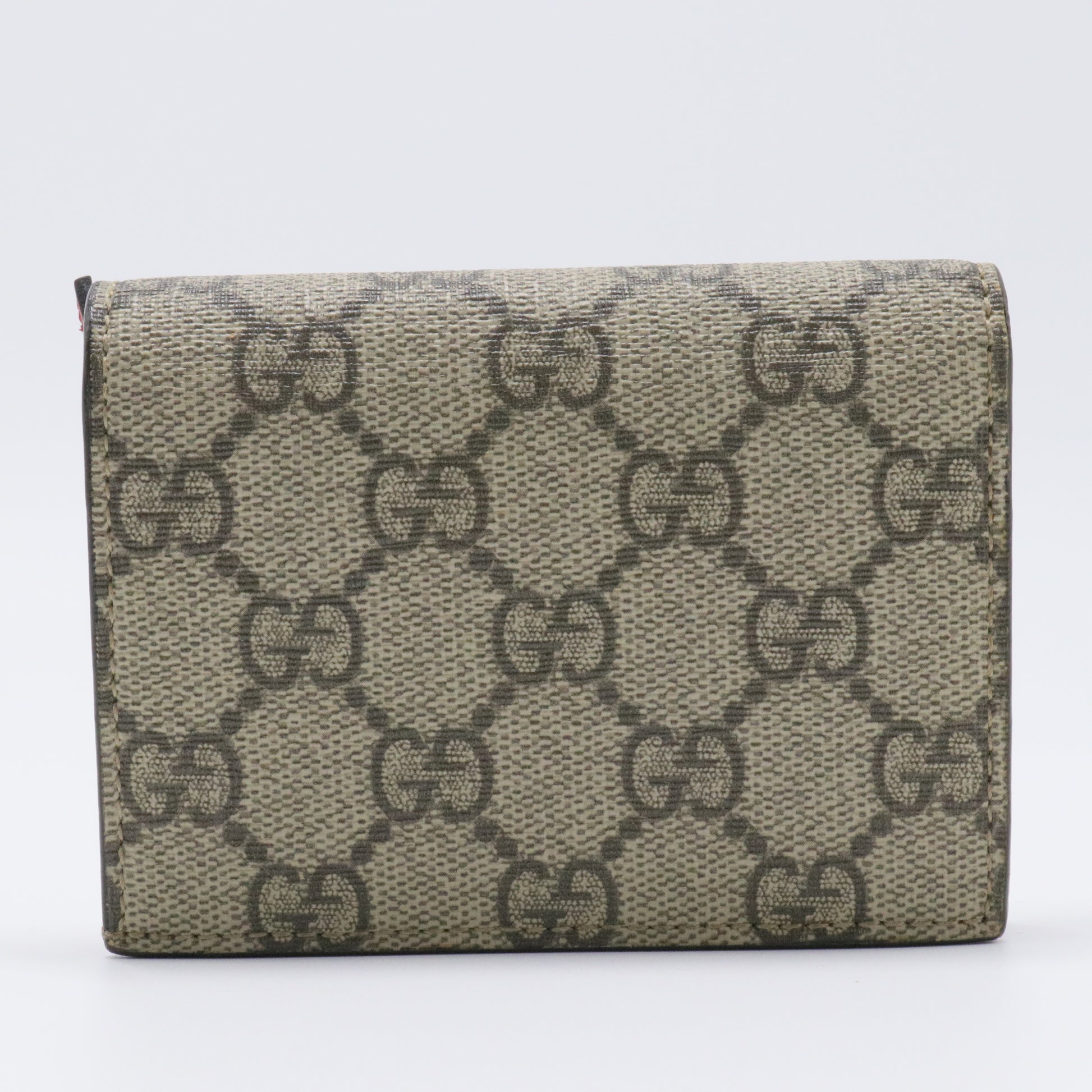 Cherries Flap Card Case Guccissima Leather