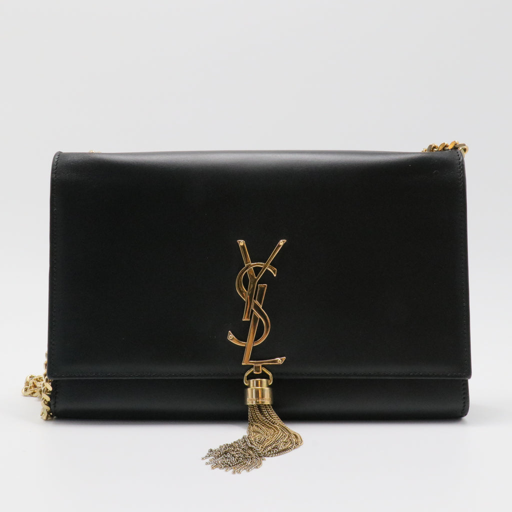 Classic Monogram Tassel Crossbody Bag Leather Medium