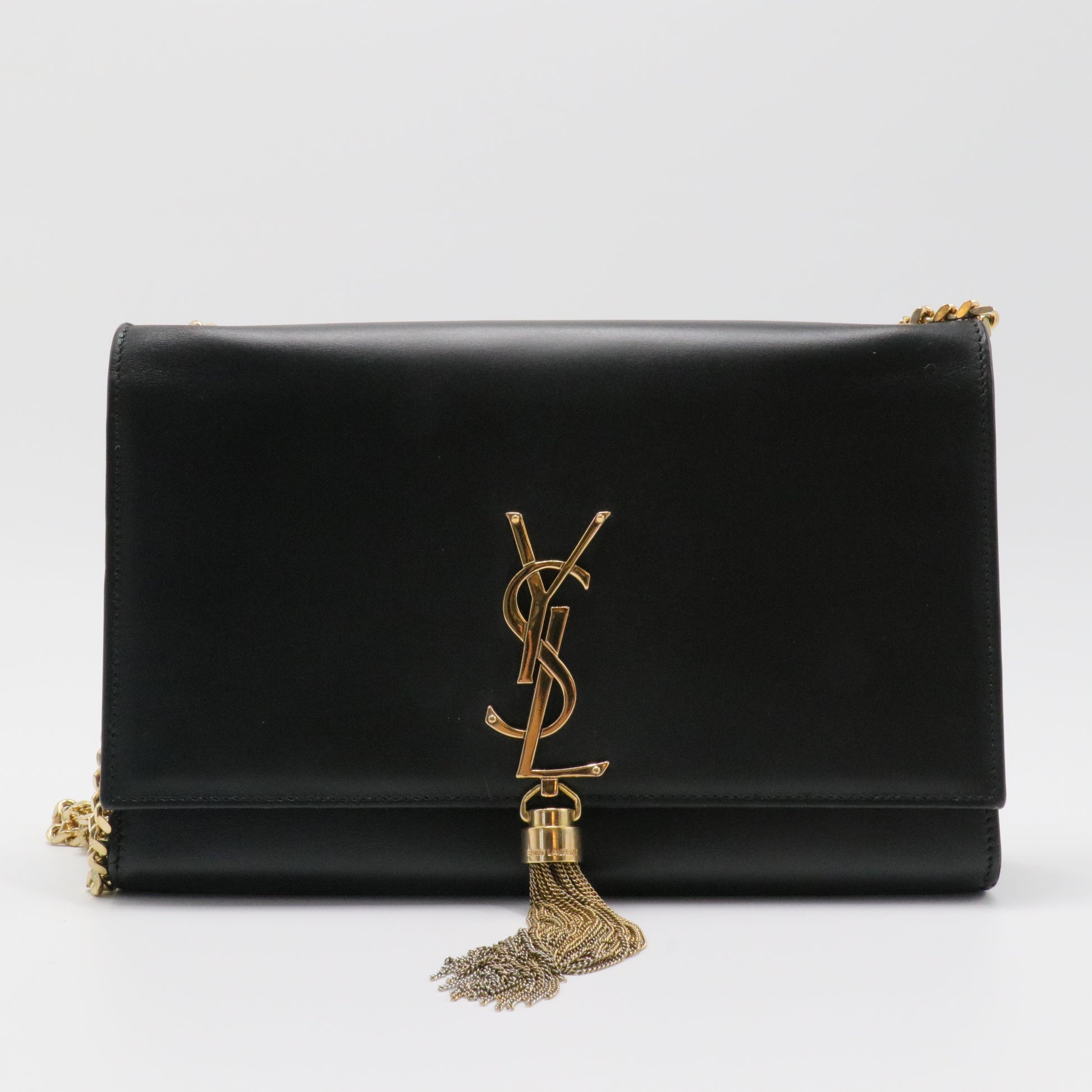 Classic Monogram Tassel Crossbody Bag Leather Medium
