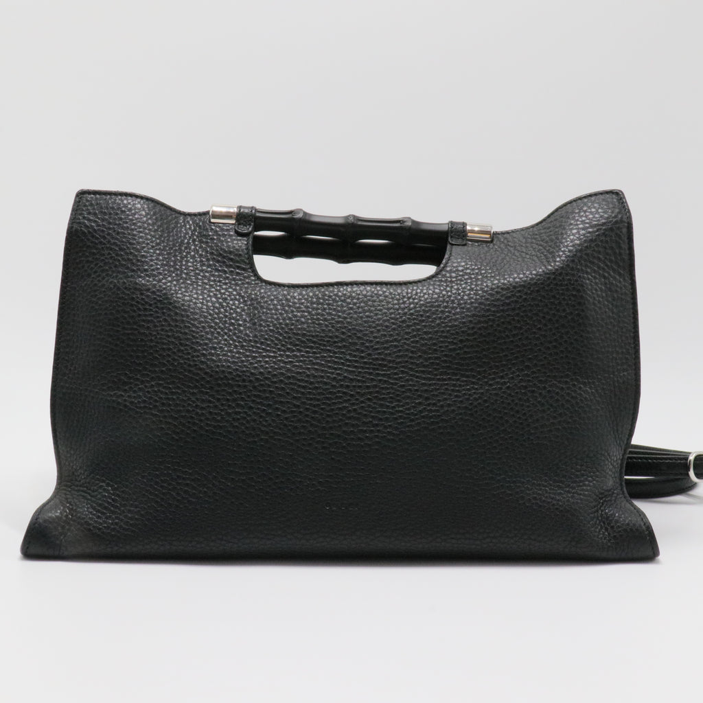 Bamboo Daily Tote Leather Wide