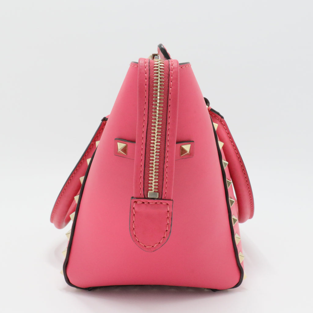Rockstud Tote Rigid Leather Small
