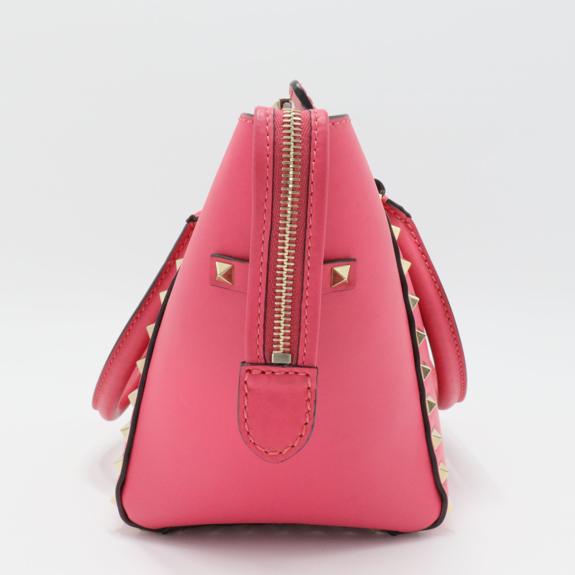 Rockstud Tote Rigid Leather Small