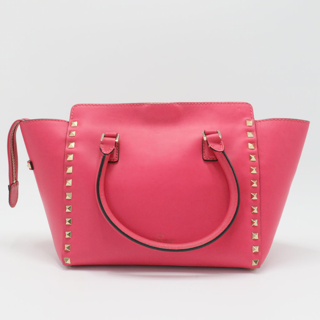 Rockstud Tote Rigid Leather Small