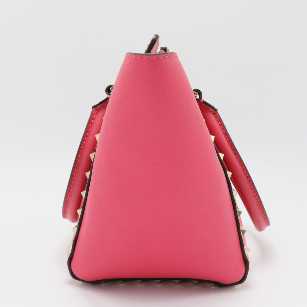 Rockstud Tote Rigid Leather Small