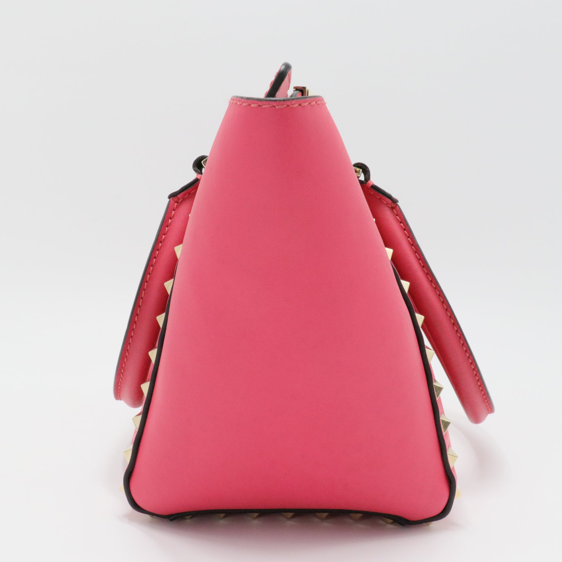 Rockstud Tote Rigid Leather Small