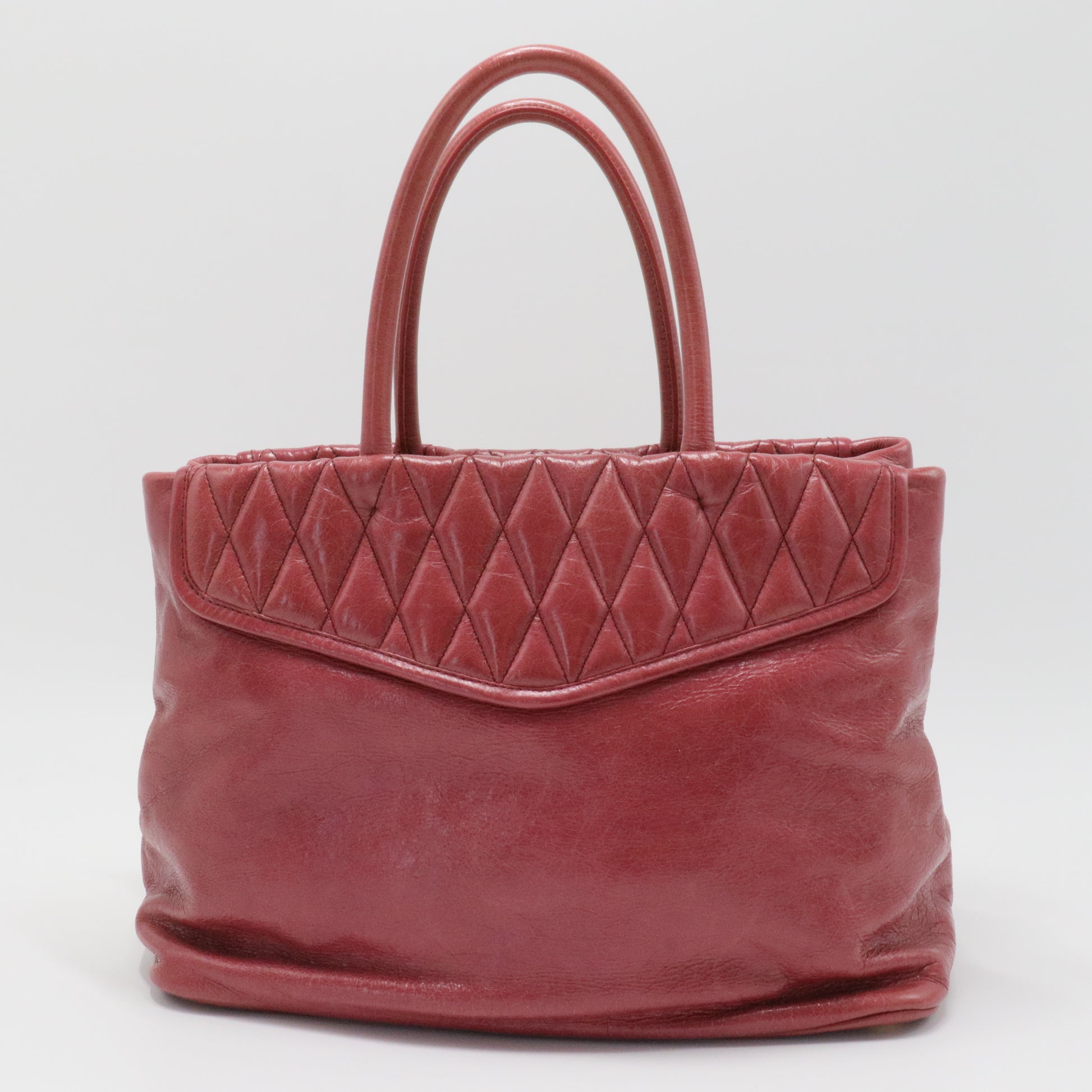 Leather Top Handle Bag