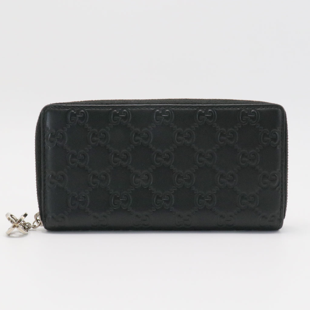 Zip Organizer Wallet Guccissima Leather