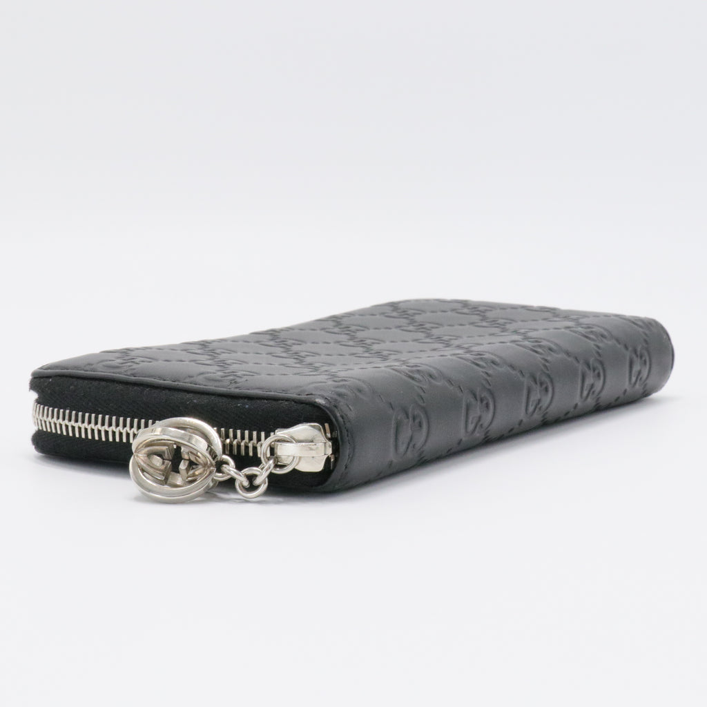 Zip Organizer Wallet Guccissima Leather
