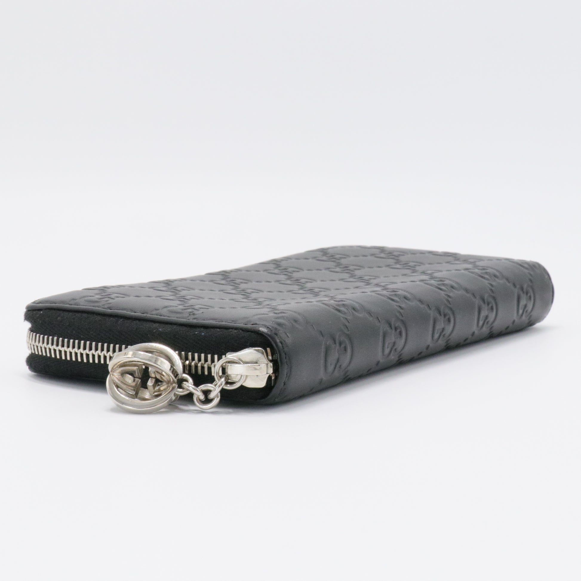 Zip Organizer Wallet Guccissima Leather