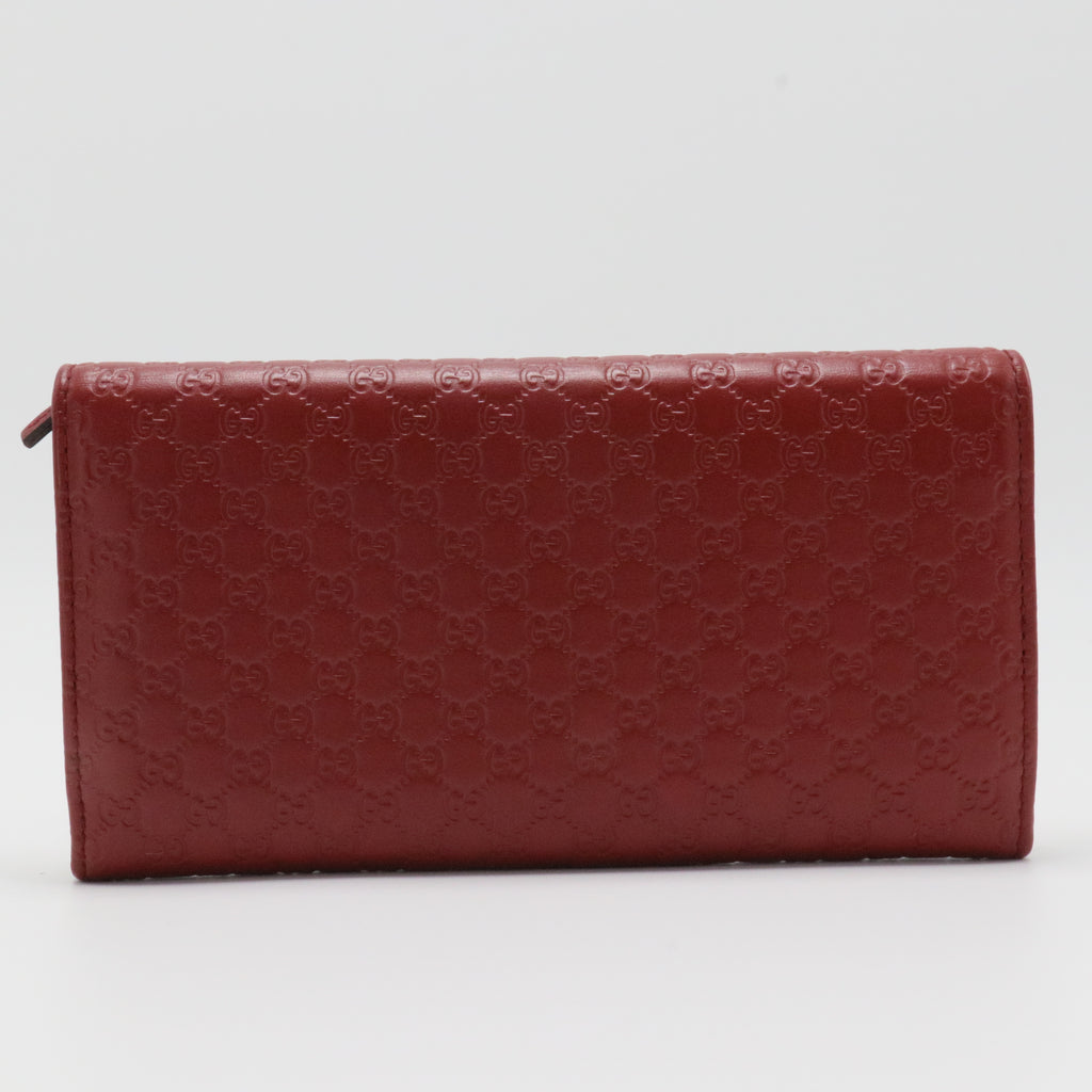 Continental Flap Wallet Microguccissima Leather Long