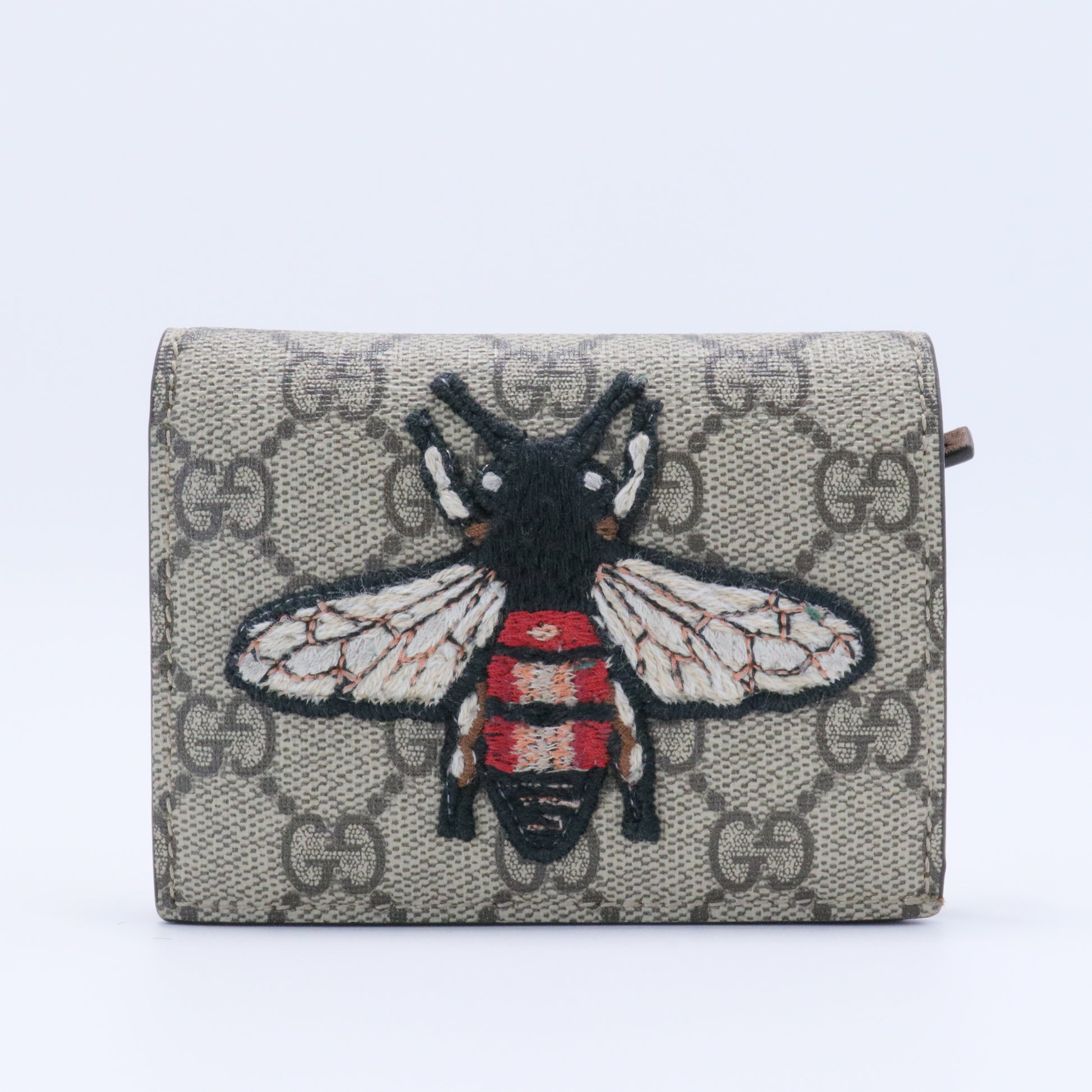 Bee Web Bifold Wallet GG Coated Canvas