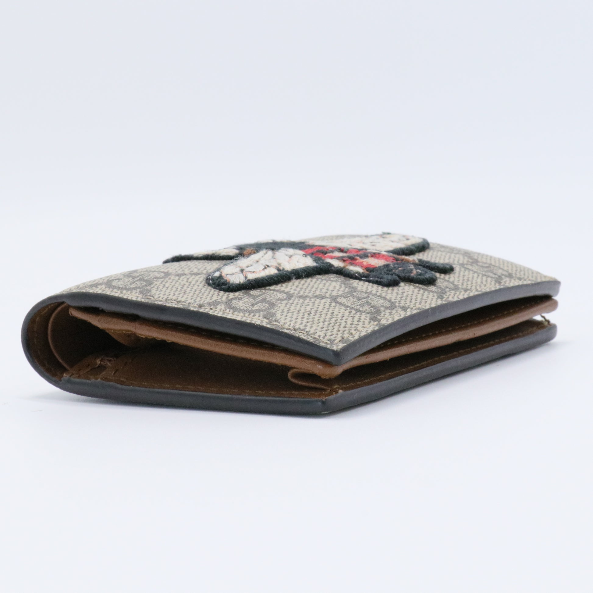 Bee Web Bifold Wallet GG Coated Canvas