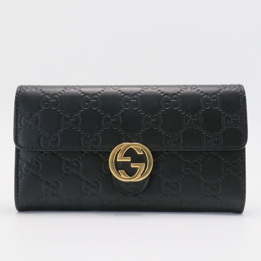 Icon Continental Wallet Guccissima Leather