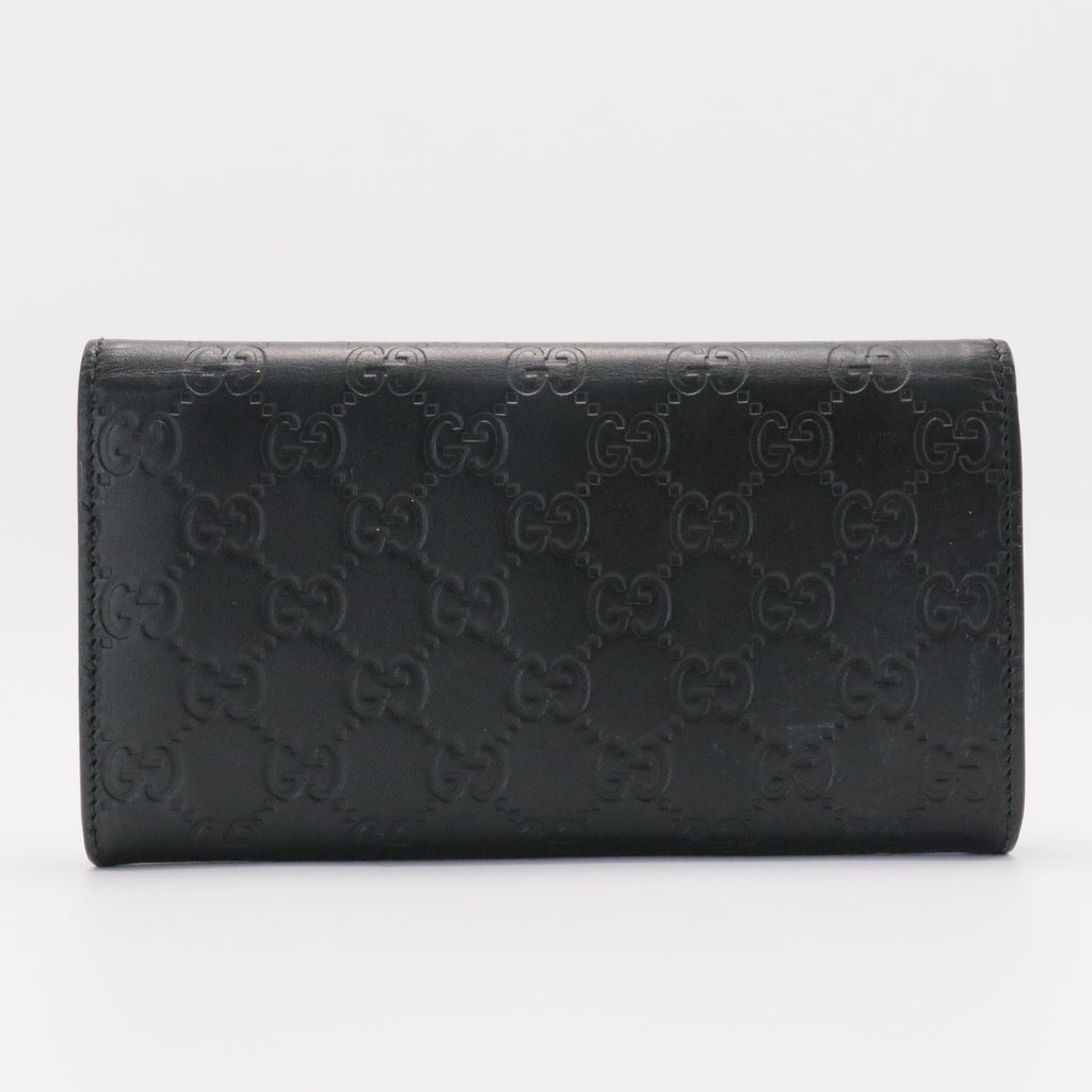 Icon Continental Wallet Guccissima Leather