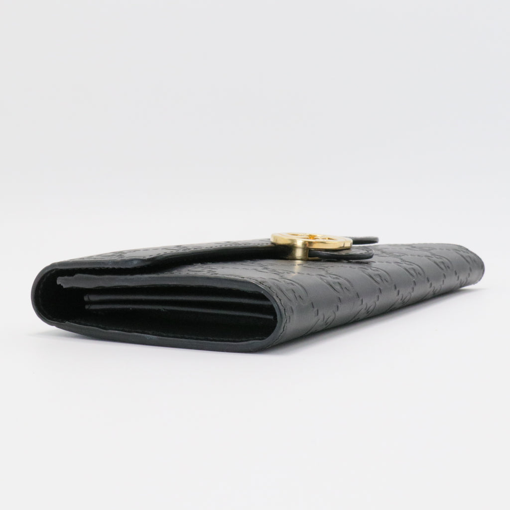 Icon Continental Wallet Guccissima Leather