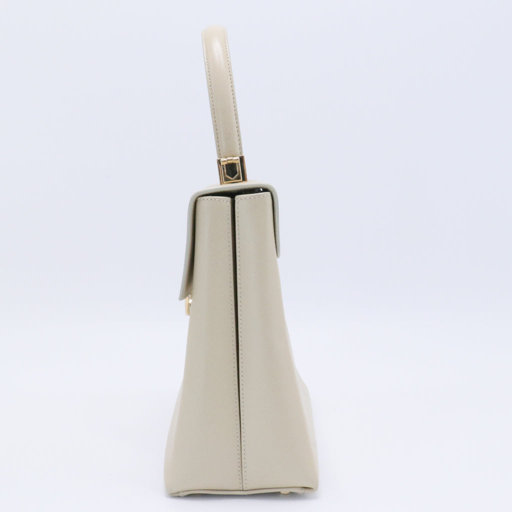 Smooth Calfskin Gancini Top Handle Bag