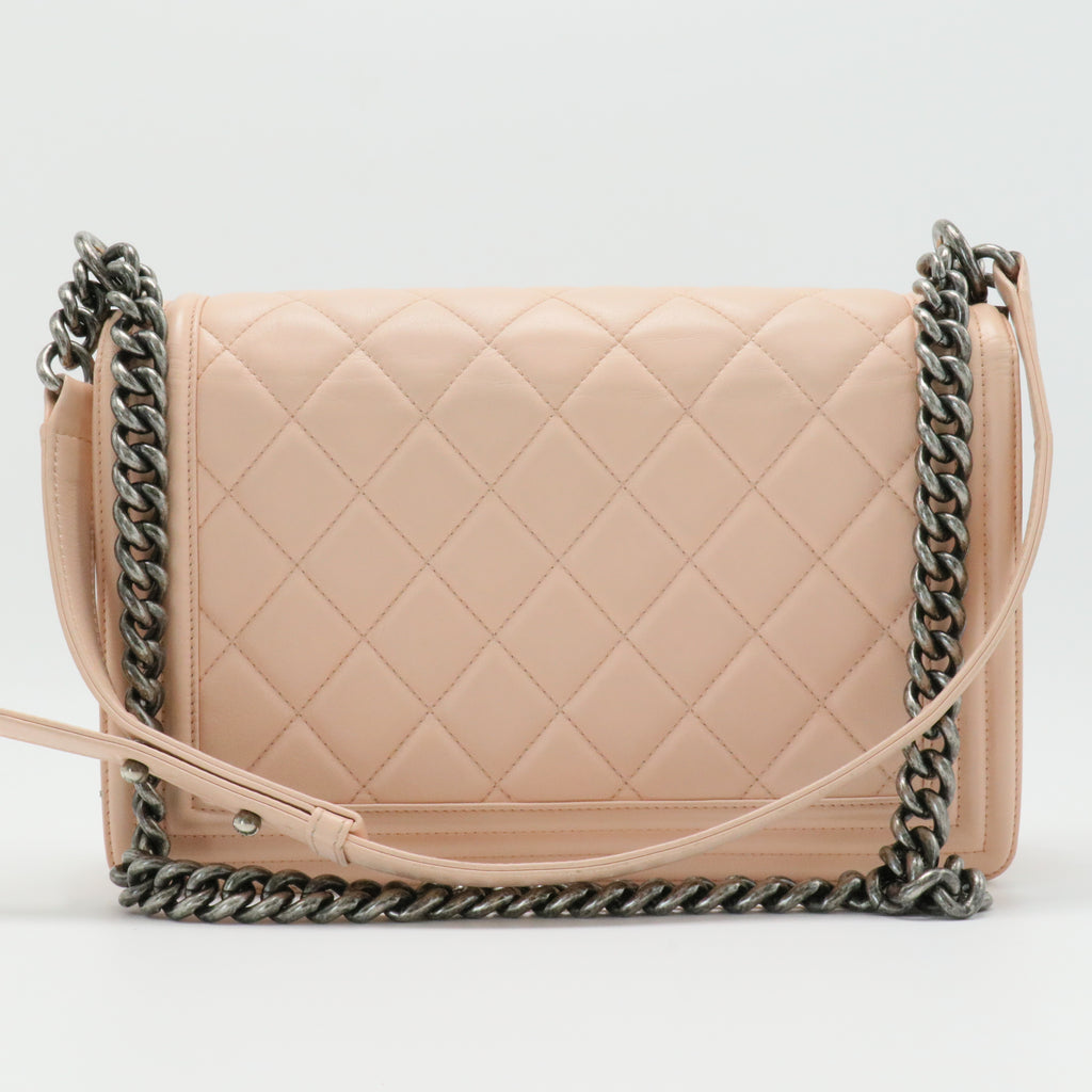 Boy Flap Bag Quilted Lambskin New Medium