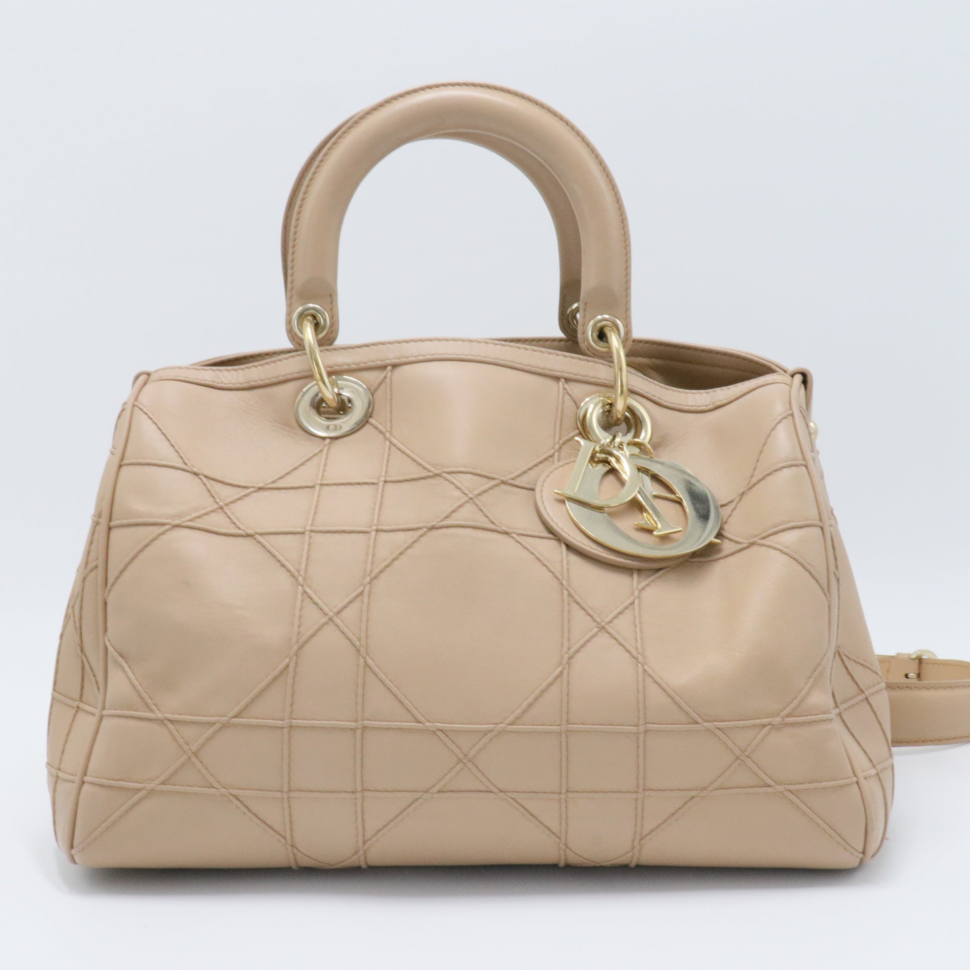 Granville Polochon Handbag Cannage Quilt Leather