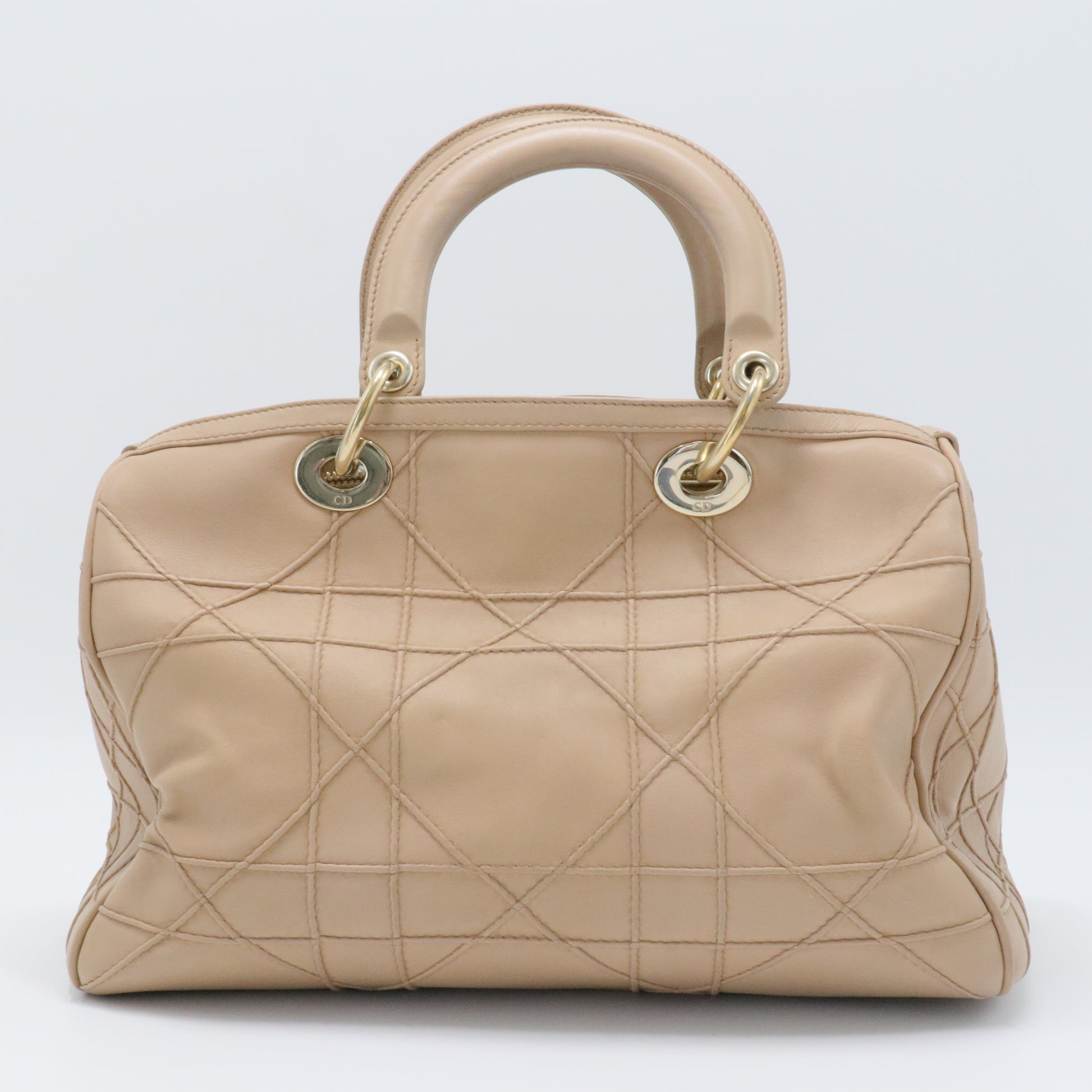 Granville Polochon Handbag Cannage Quilt Leather
