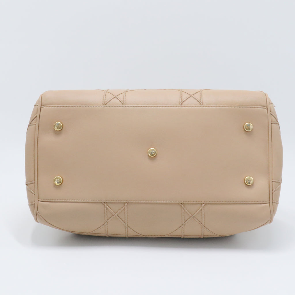 Granville Polochon Handbag Cannage Quilt Leather