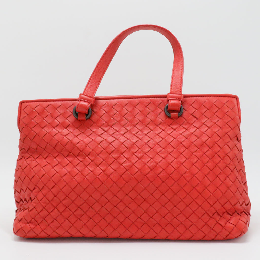 Nappa Intrecciato Handle Bag