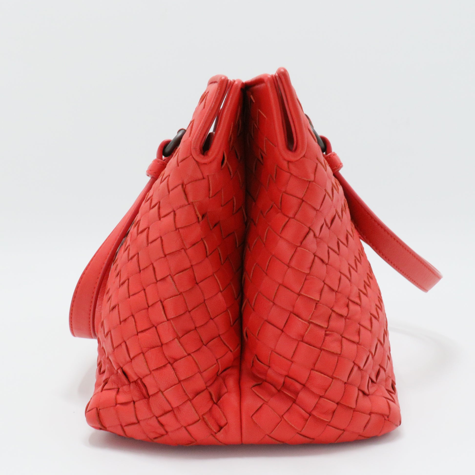 Nappa Intrecciato Handle Bag