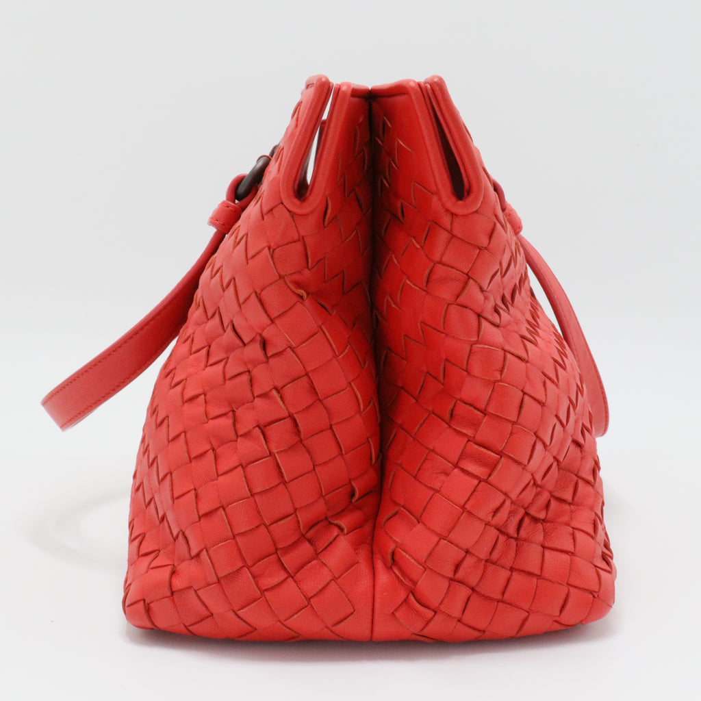 Nappa Intrecciato Handle Bag