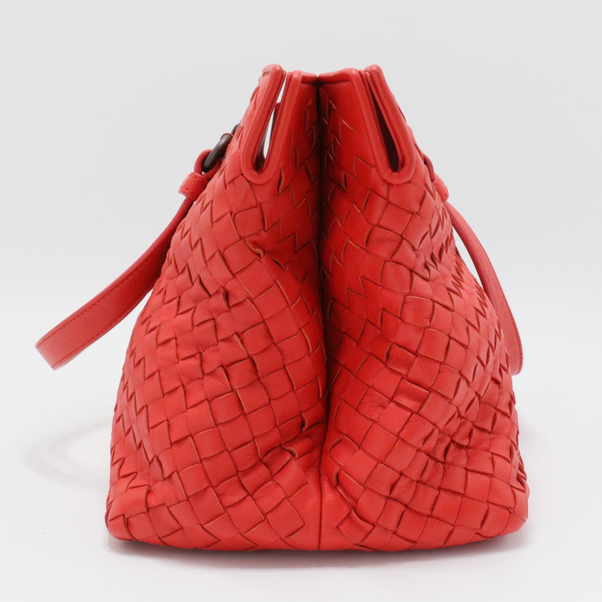 Nappa Intrecciato Handle Bag