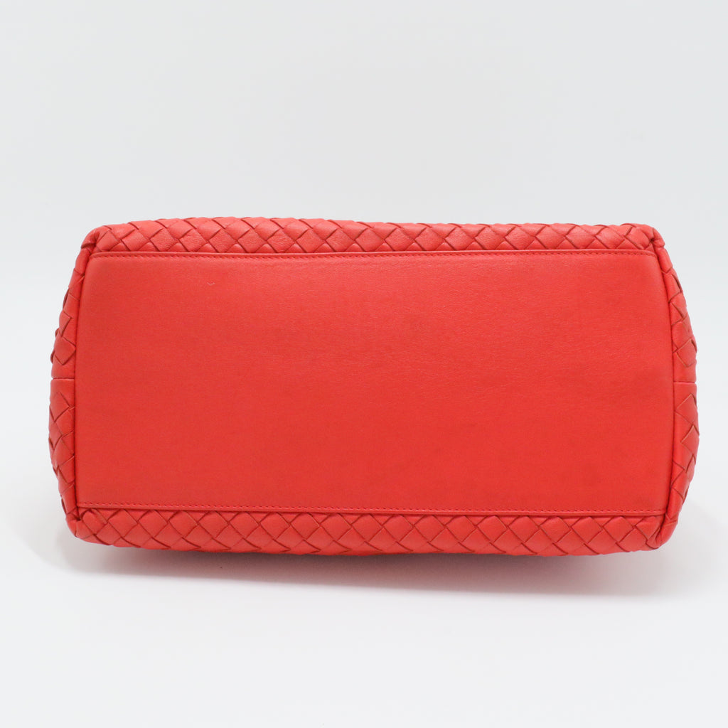Nappa Intrecciato Handle Bag