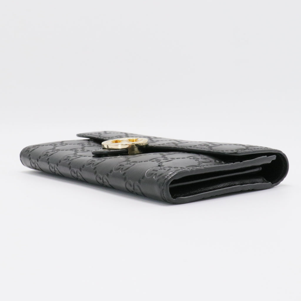 Icon Continental Wallet Guccissima Leather