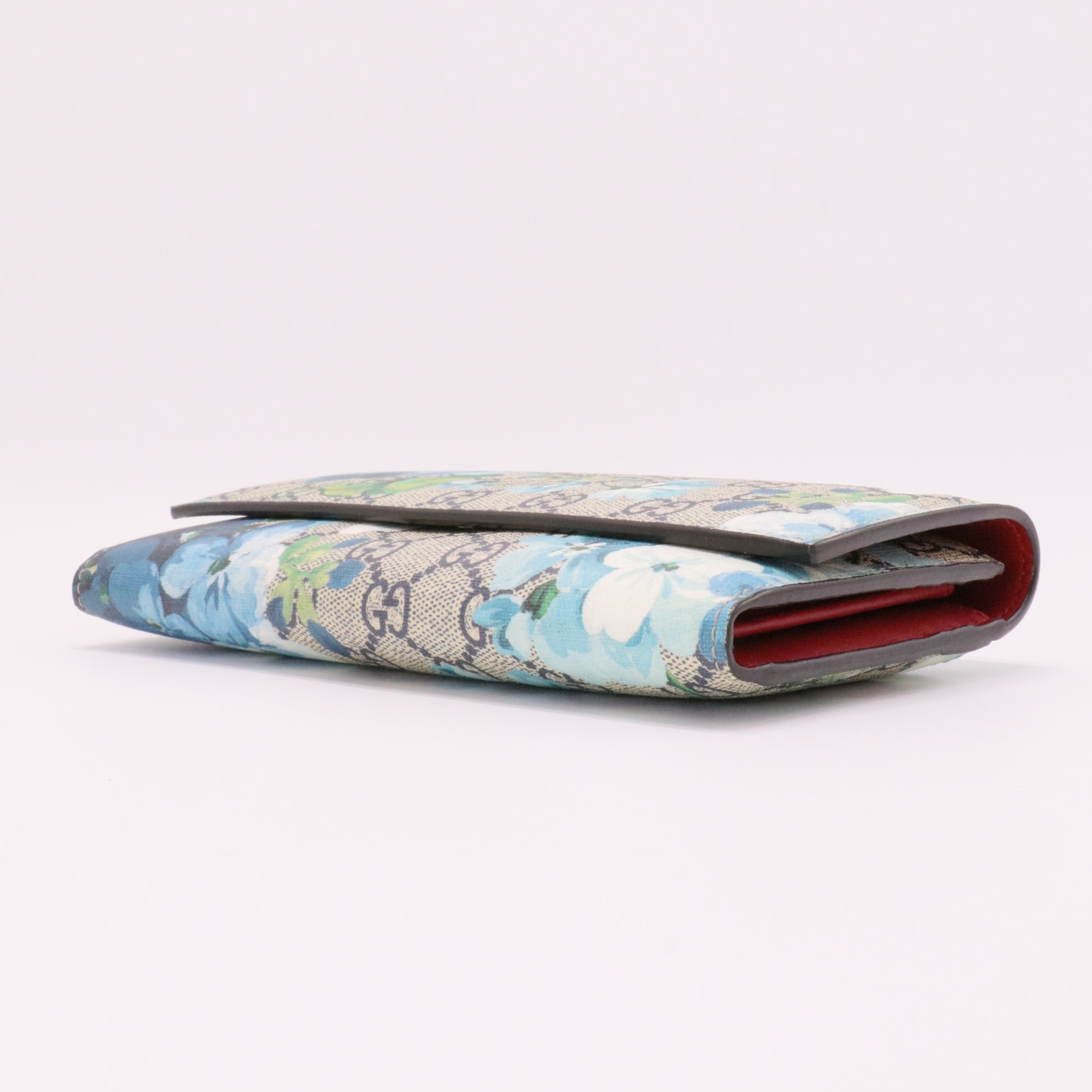 Continental Wallet Blooms Print GG Coated Canvas