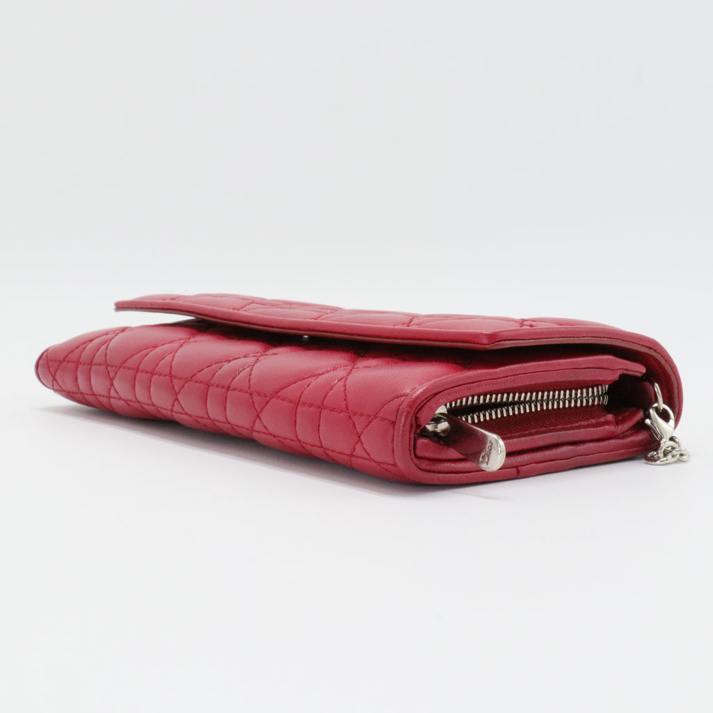 Lady Dior Croisiere Chain Wallet Cannage Quilt Lambskin