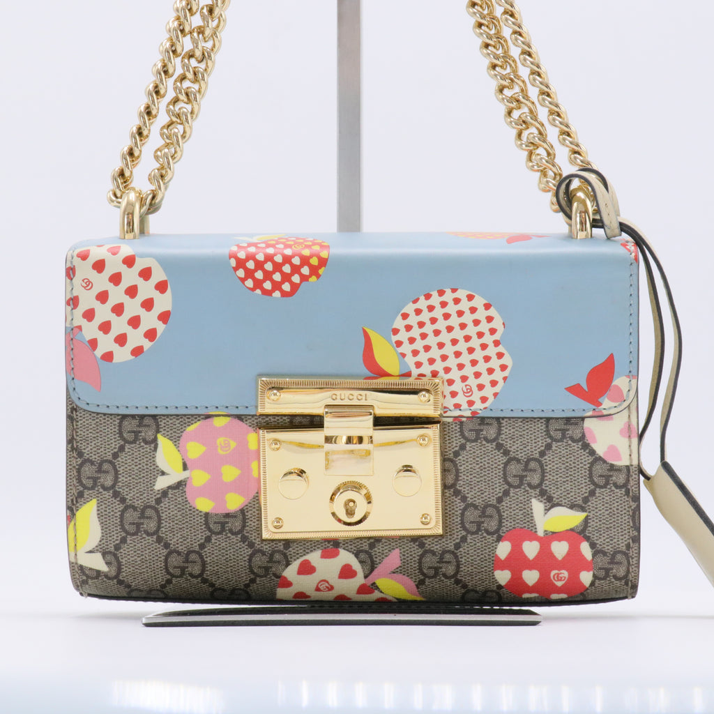 Mini Les Pommes GG Supreme Padlock Bag