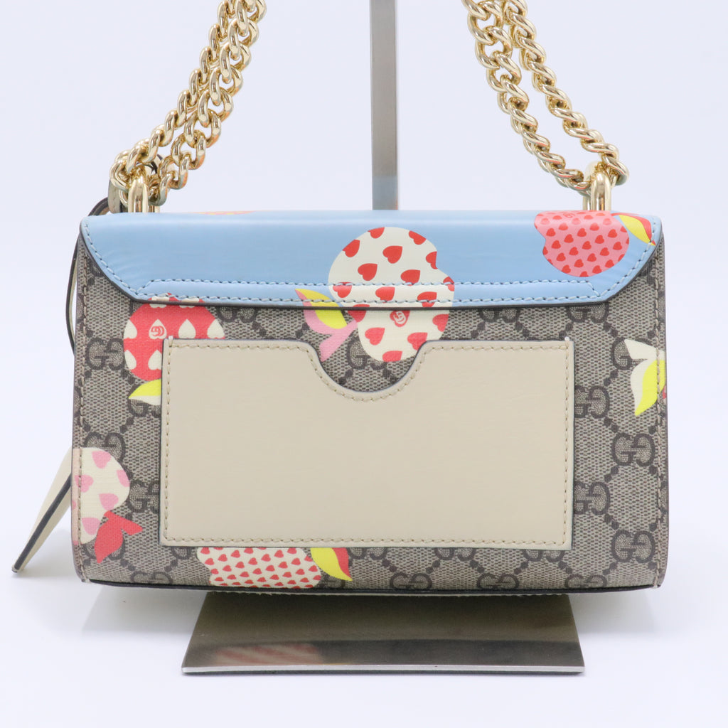 Mini Les Pommes GG Supreme Padlock Bag