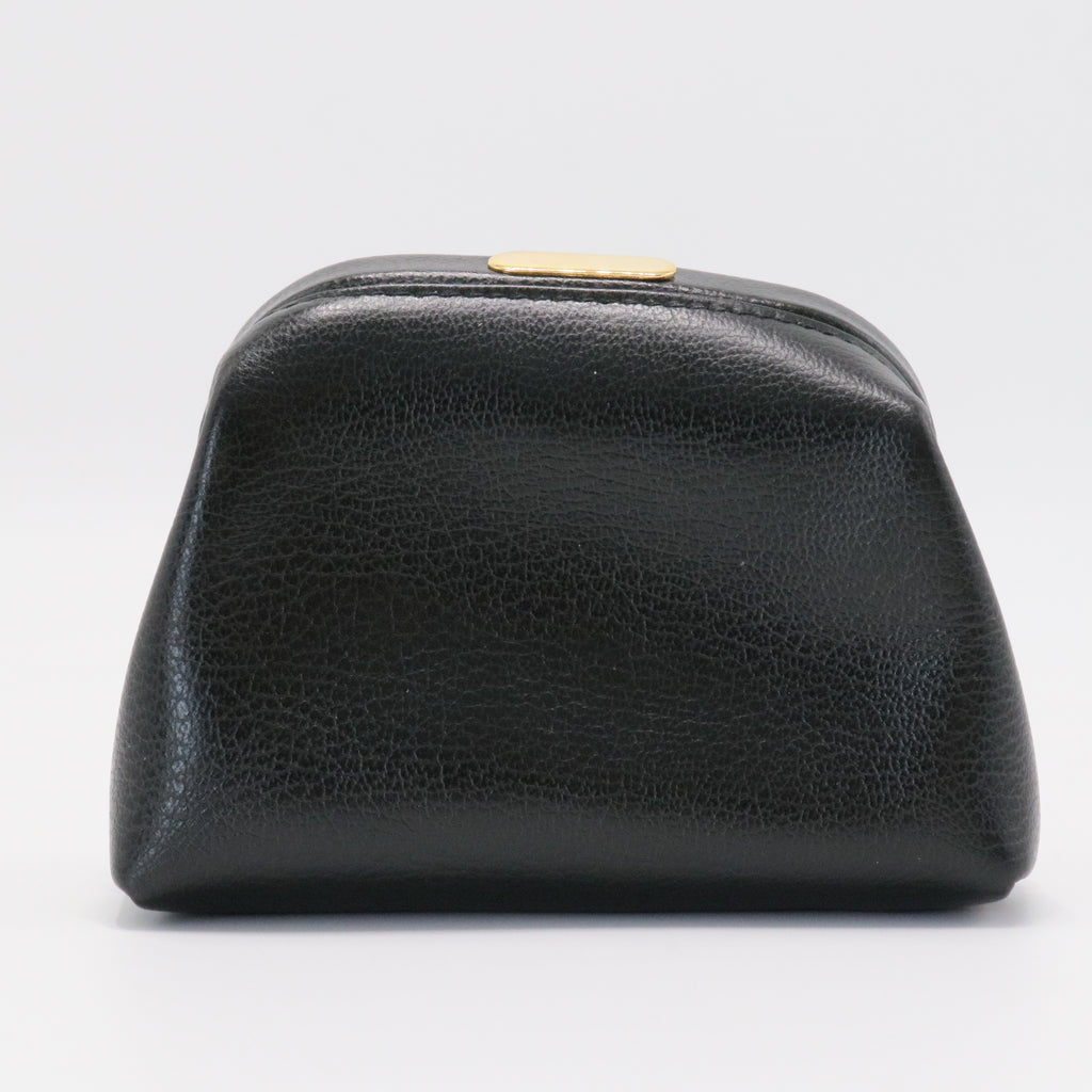 Gancini Coin Purse Leather Black
