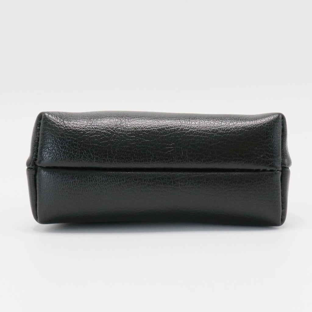 Gancini Coin Purse Leather Black