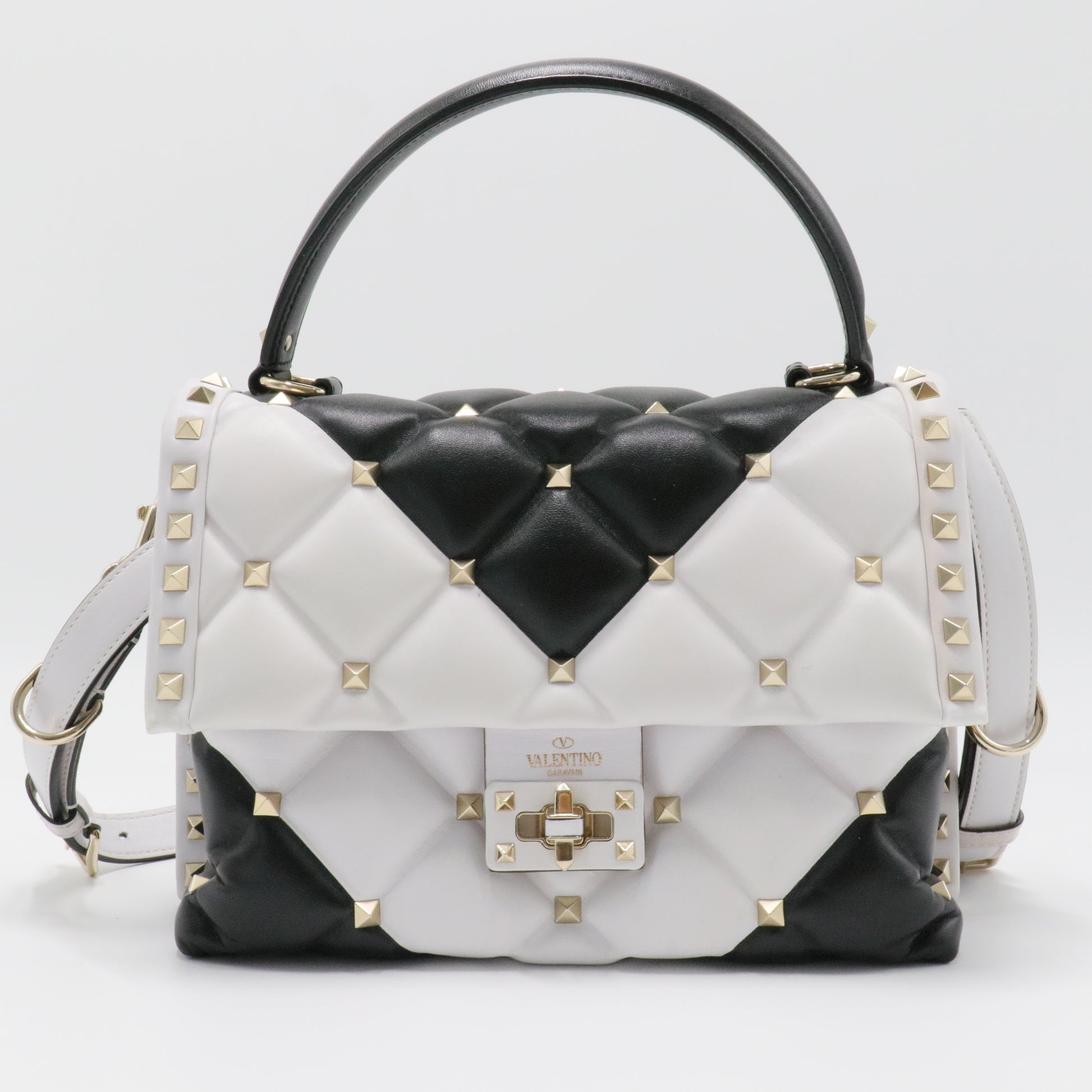 Candystud Top Handle Bag Leather Medium