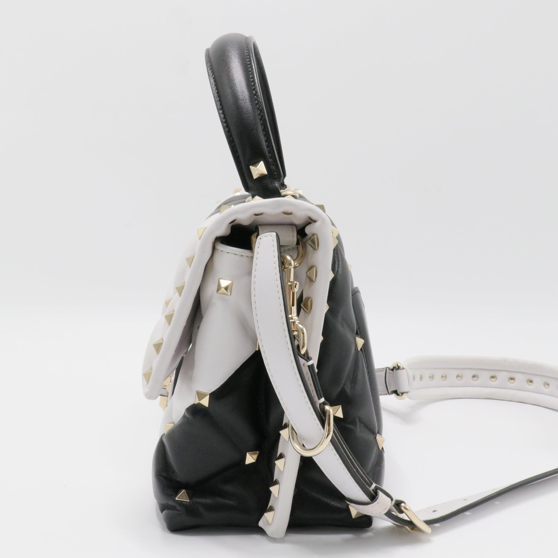 Candystud Top Handle Bag Leather Medium