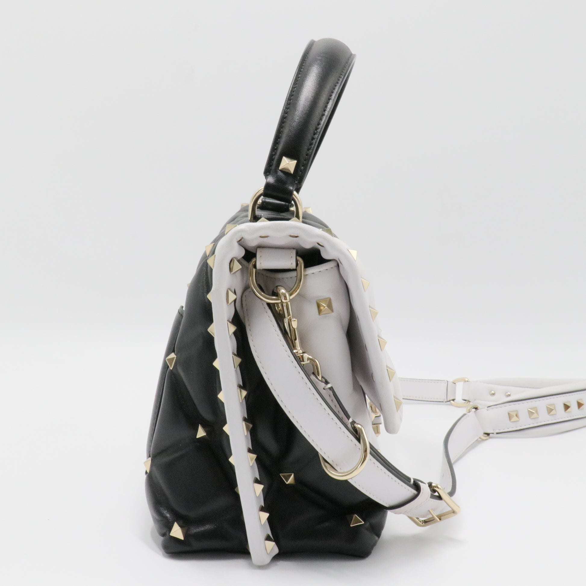Candystud Top Handle Bag Leather Medium