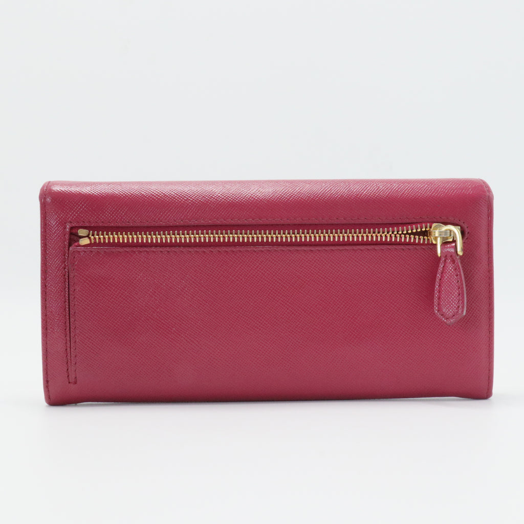 Continental Wallet Saffiano Leather Long
