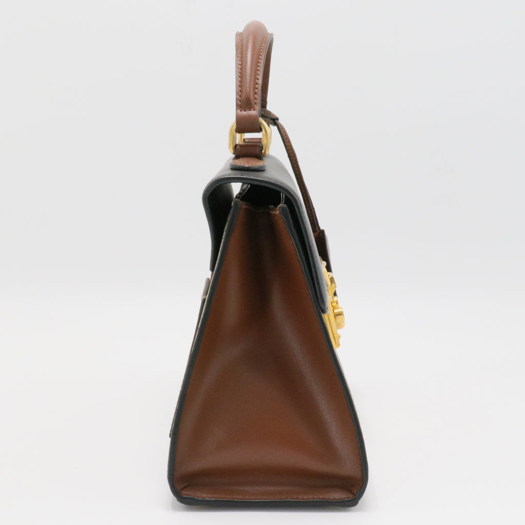 Padlock Shoulder Bag GG Coated Canvas and Leather Medium